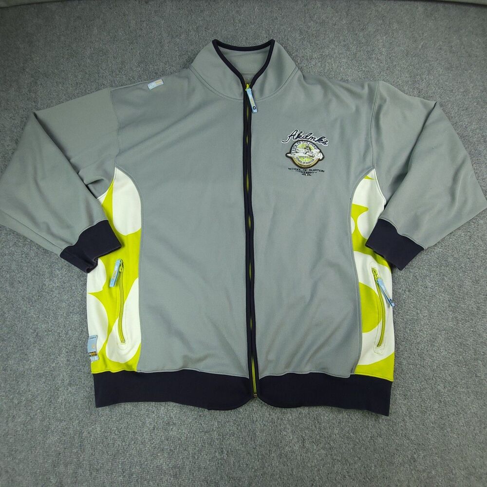 Akademiks Tracksuit mens 3XL School of Aviation Y2K Gray Jacket and Pants Set